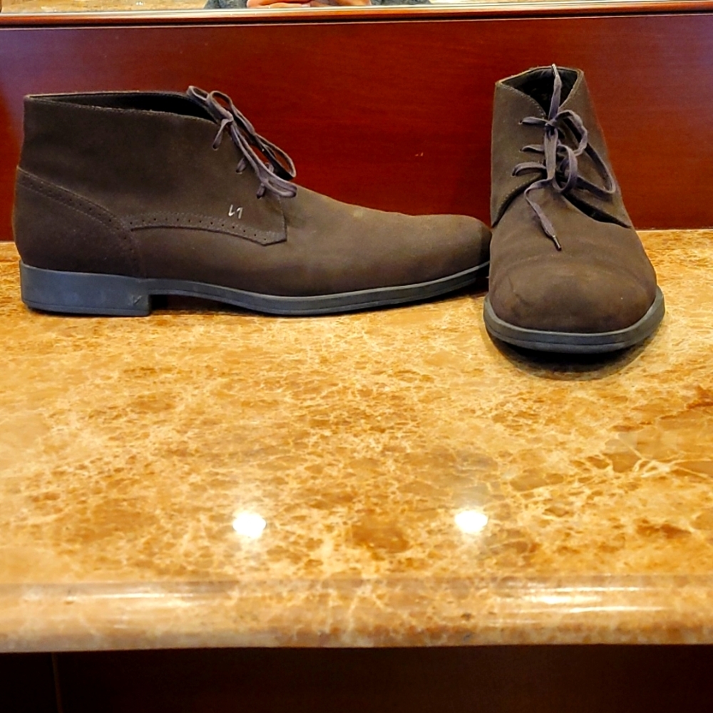MEN'S BROWN SUEDE FRATELLI ROSSETTI ONE ITALIAN SUEDE SHOES BOOTS BOOTIES